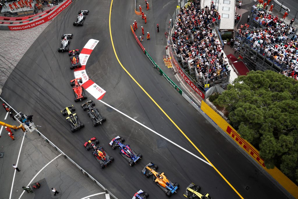 F1 Grand Prix Μονακό start turn 1